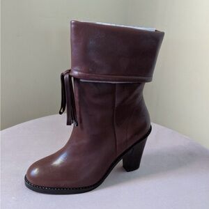 Nina Leather Booties